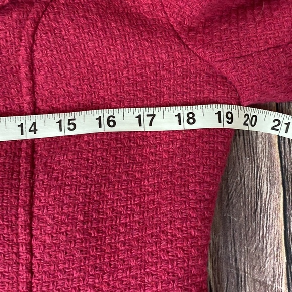 Tulle Pink Wool Blend Hooded Coat- Large - Picture 10 of 10